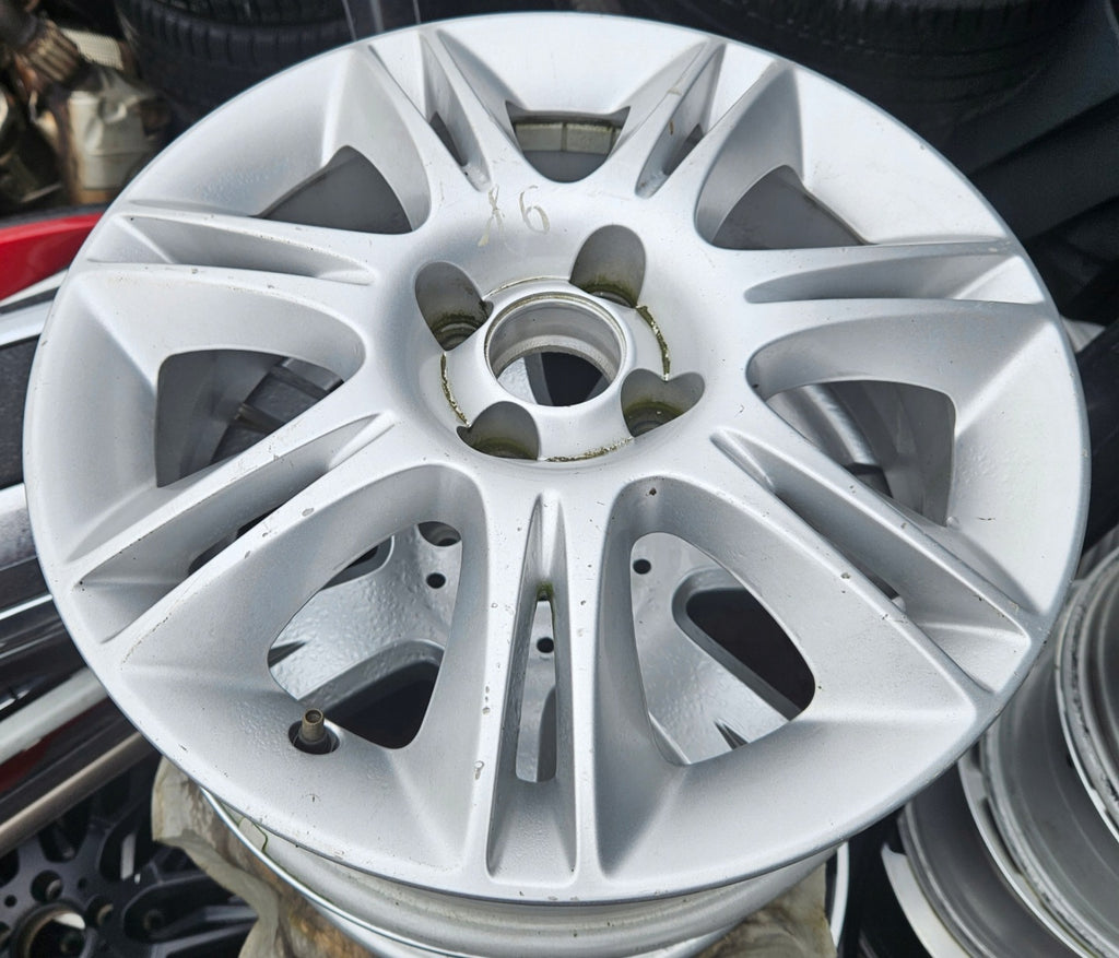 1x Alufelge 16 Zoll 6.0" 4x100 40ET Glanz Silber Opel Corsa Rim Wheel FEL6631278217ql