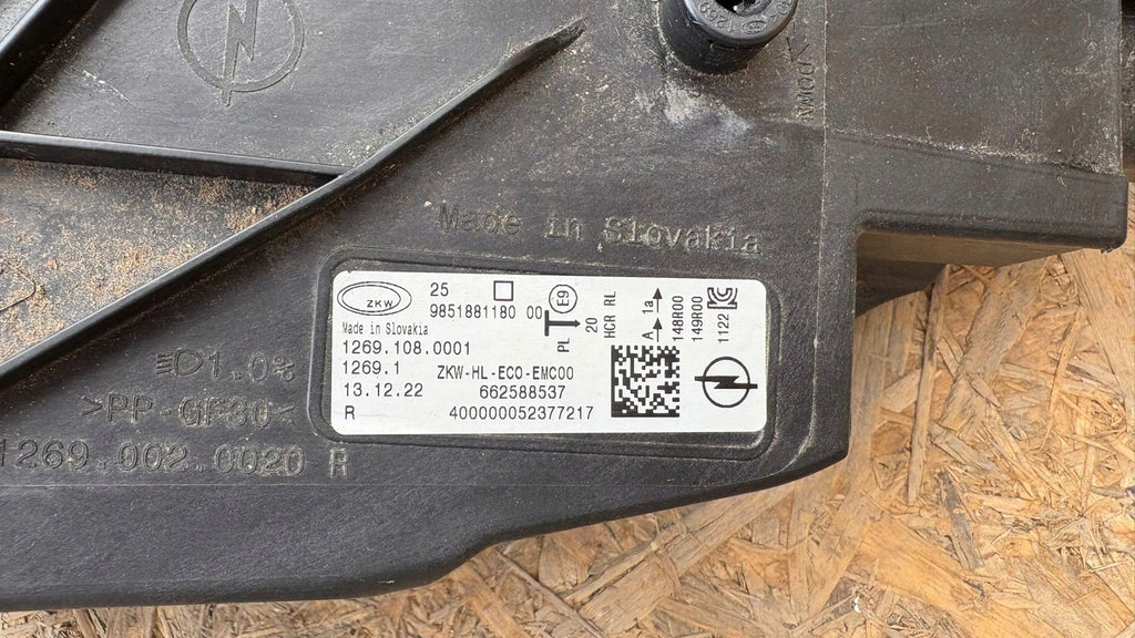 Frontscheinwerfer Opel Astra L 9851881180 Full LED Rechts Scheinwerfer Headlight SCH1177853604ru