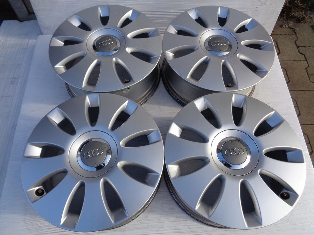 1x Alufelge 16 Zoll 6.5" 5x112 50ET Glanz Silber 8P0601025AA Audi A3 Rim Wheel