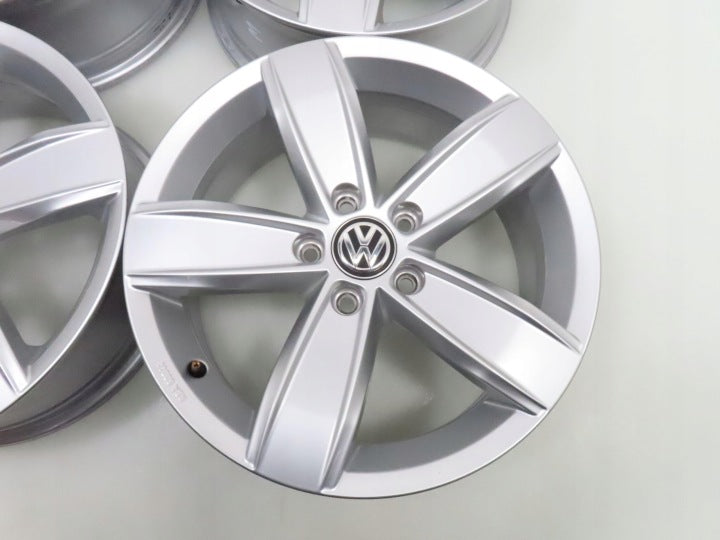 4x Alufelge 17 Zoll 6.5" 5x112 41ET Glanz Silber 3G0071497B VW Tiguan Golf I FEL7072206911fr