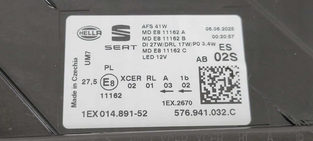 Frontscheinwerfer Seat Ateca 576941032C Full LED Rechts Scheinwerfer Headlight SCH7801471909bf