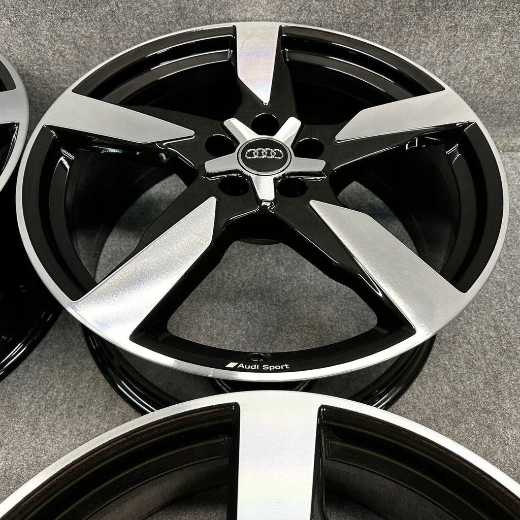 4x Alufelge 20 Zoll 8.5" 5x112 43ET Glanz Schwarz 4K0601025AD Audi A6 C8 FEL7275770371rn