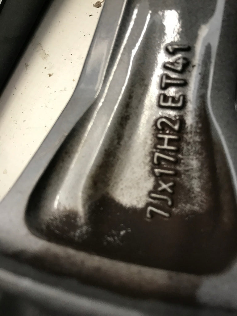 1x Alufelge 17 Zoll 7.0" 5x100 Glanz Schwarz 5J0601025T Skoda Fabia Ii Rim Wheel