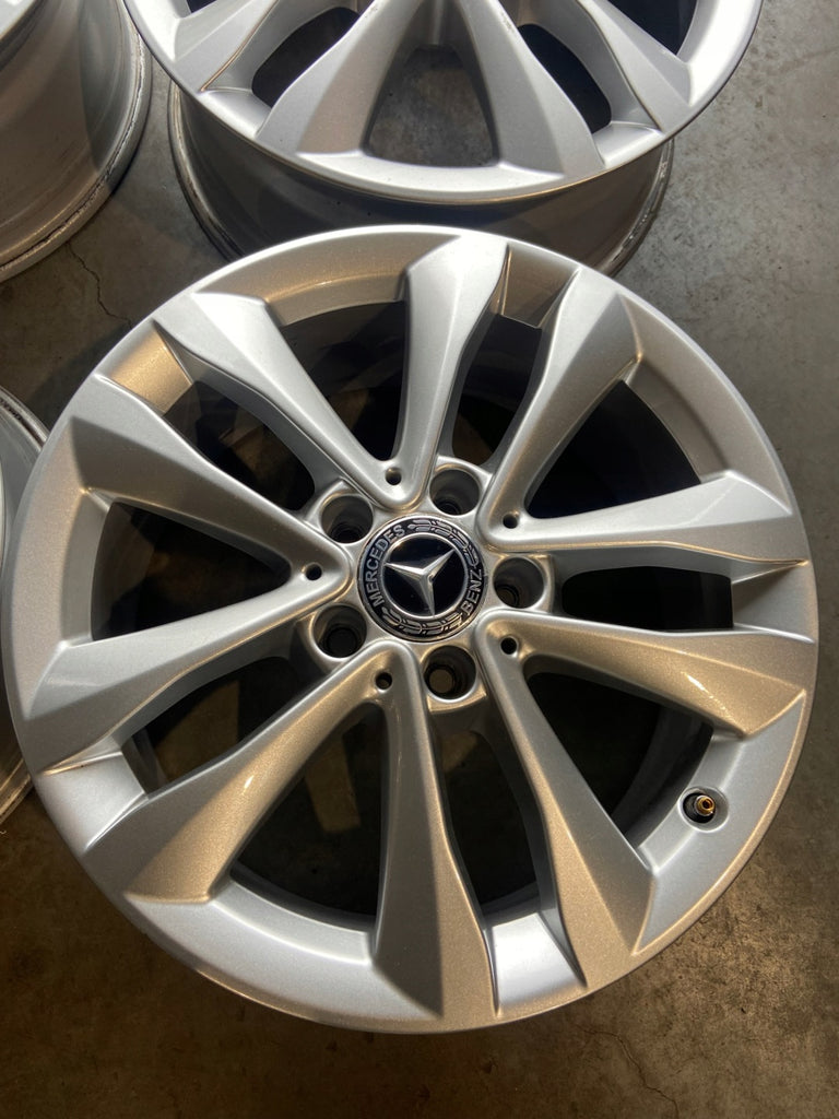 4x Alufelge 17 Zoll 7.0" 5x112 48 5ET Glanz Silber A2054018000 Mercedes-Benz FEL3573289541pw