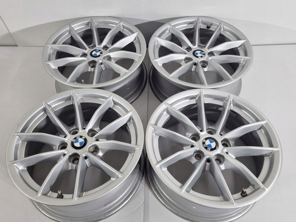 4x Alufelge 16 Zoll 6.5" 5x112 22ET Glanz Silber 6876921 BMW Rim Wheel FEL4423989707jh