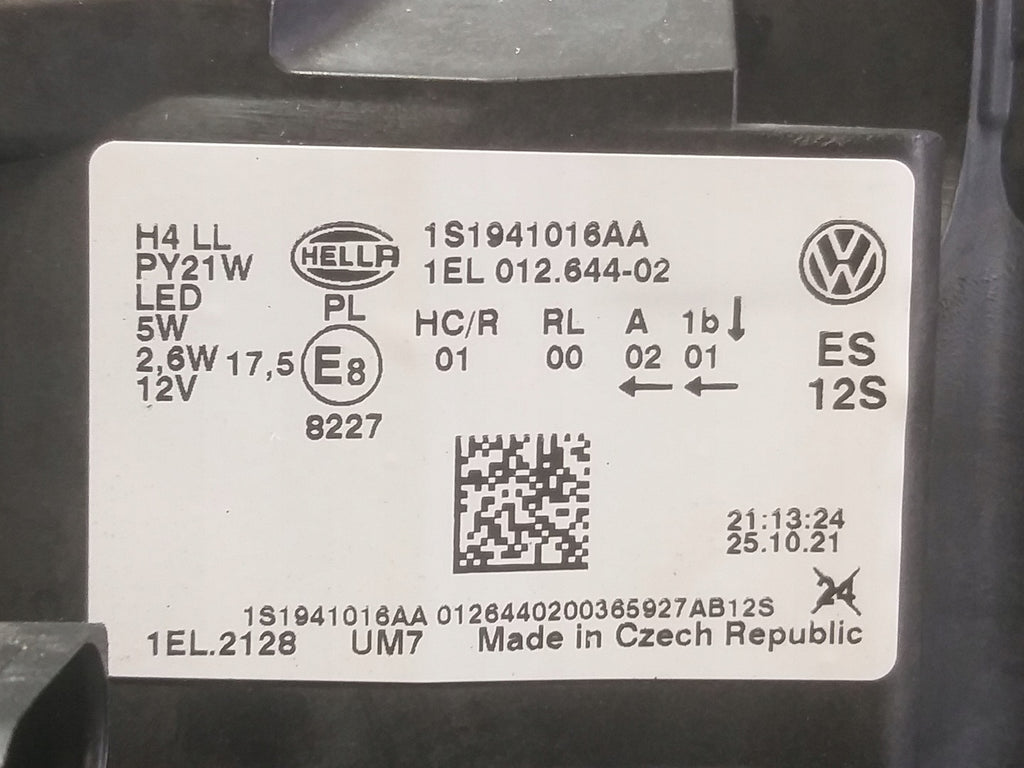 Frontscheinwerfer VW Up 1S1941016AA LED Rechts Scheinwerfer Headlight