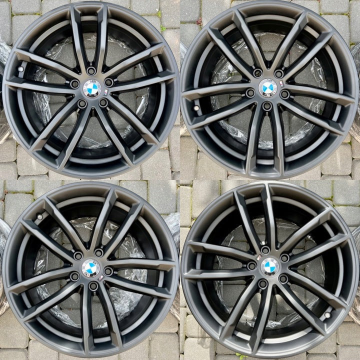4x Alufelge 18 Zoll 8.0" 5x112 30ET Glanz Graphit 7855081 BMW G31 G30 Rim Wheel FEL8447685541vj