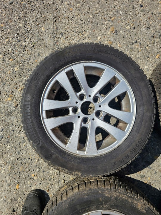 1x Alufelge 16 Zoll 7.0" 5x120 34ET Glanz Silber 6775595 BMW E91 E90 Rim Wheel FEL6326519648jo