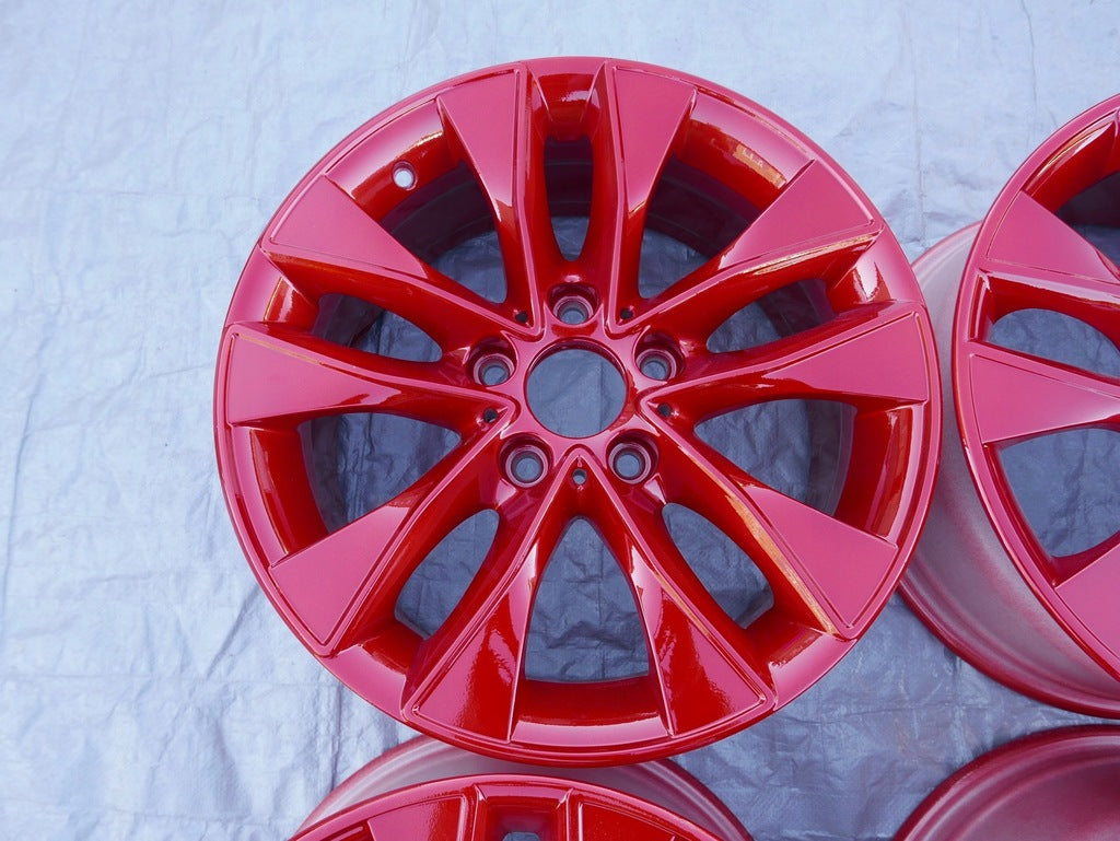 4x Alufelge 17 Zoll 7.5" 5x120 43ET Glanz Weiß 6850152 BMW F22 F21 F20 Rim Wheel FEL7920421333da