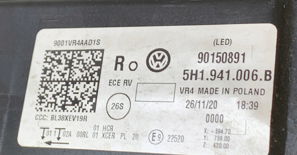 Frontscheinwerfer VW Golf VIII 5H1941006B LED Rechts Scheinwerfer Headlight