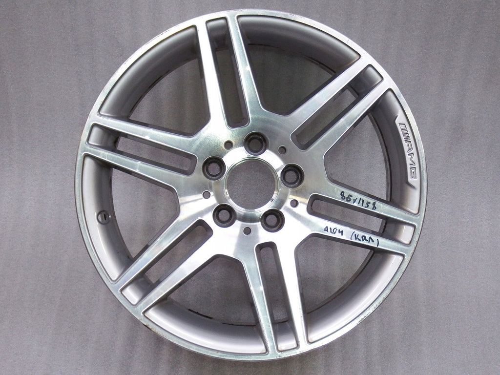 1x Alufelge 17 Zoll 8.5" 5x112 58ET Glanz Silber Mercedes-Benz Amg Rim Wheel