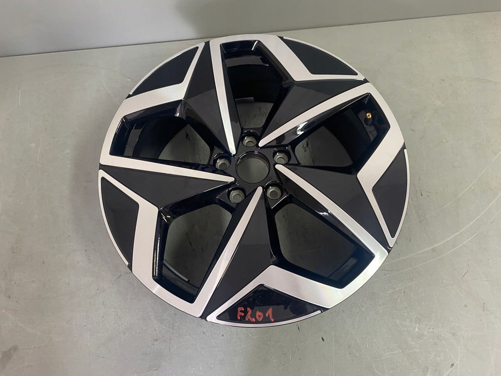 1x Alufelge 19 Zoll 7.5" 5x112 50ET Glanz Schwarz 10A601025 VW Rim Wheel FEL3928836721ux