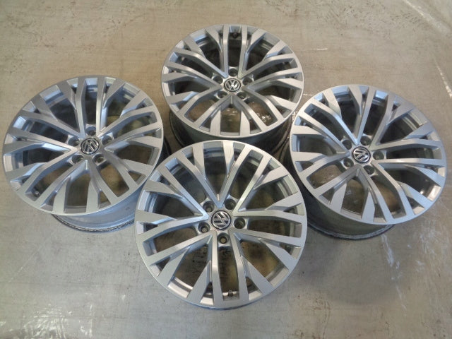 4x Alufelge 18 Zoll 8.0" 5x112 25ET Glanz Silber 760601025H VW Touareg Rim Wheel FEL5146778356tk