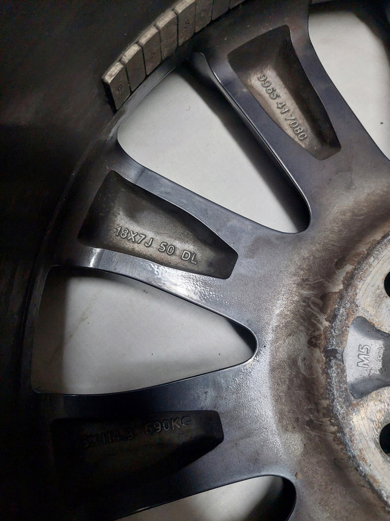 1x Alufelge 18 Zoll 7.0" 5x114.3 50ET Glanz Graphit 9965417080 Mazda Cx3 Cx-3 Mg