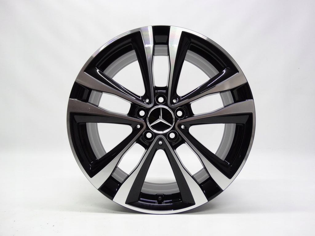 4x Alufelge 18 Zoll 7.5" 5x112 49ET Glanz Schwarz A1774012700 Mercedes-Benz W177