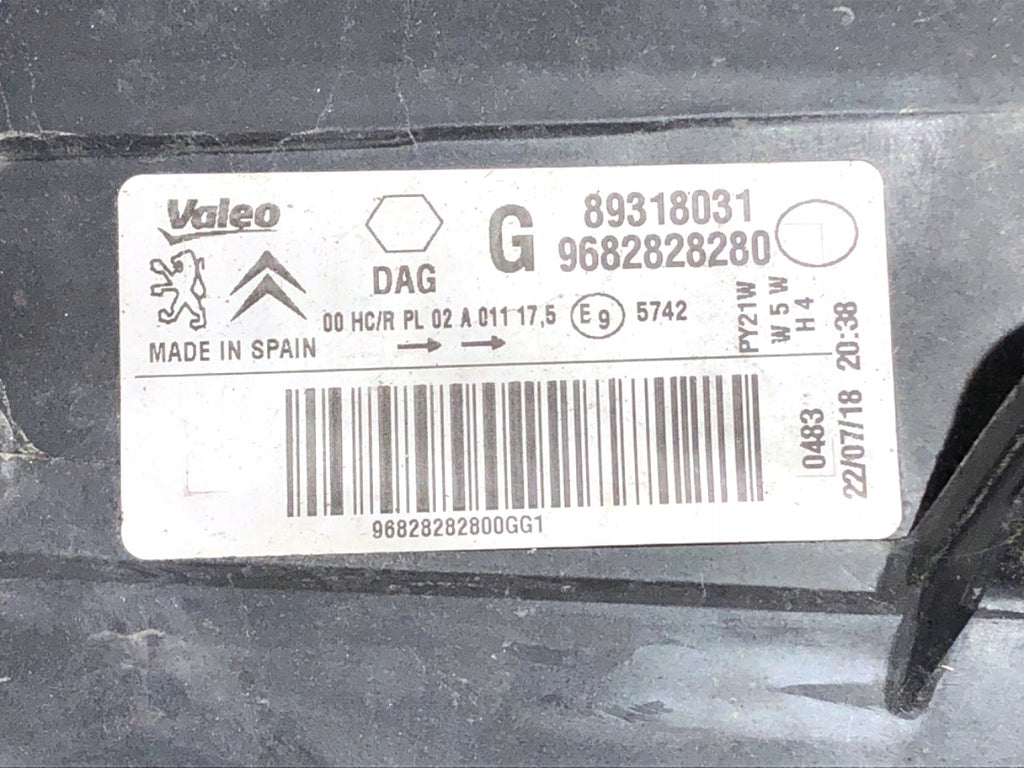 Frontscheinwerfer Citroën Berlingo 9682828280 Links Scheinwerfer Headlight