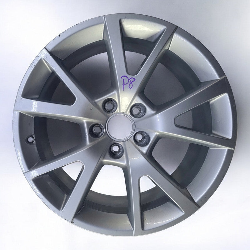 1x Alufelge 18 Zoll 7.0" 5x112 37ET Glanz Silber 4G0071498A Audi A6 Rim Wheel