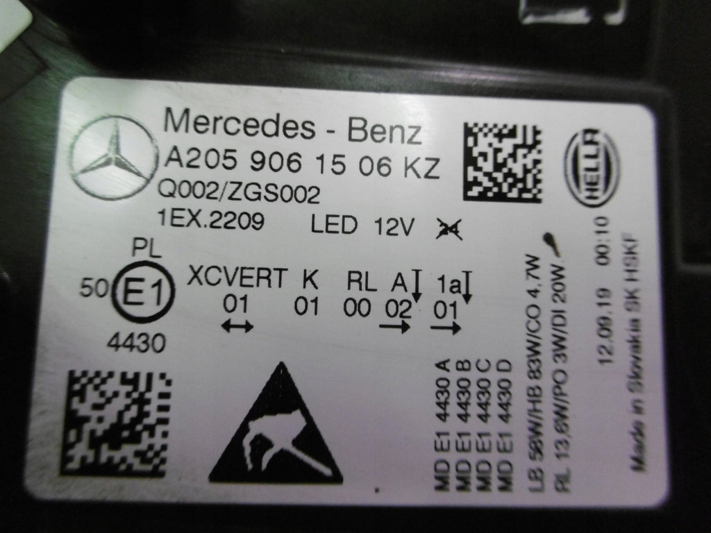 Frontscheinwerfer Mercedes-Benz Coupe C205 A2059061506KZ LED Links Headlight SCH3347095758wr