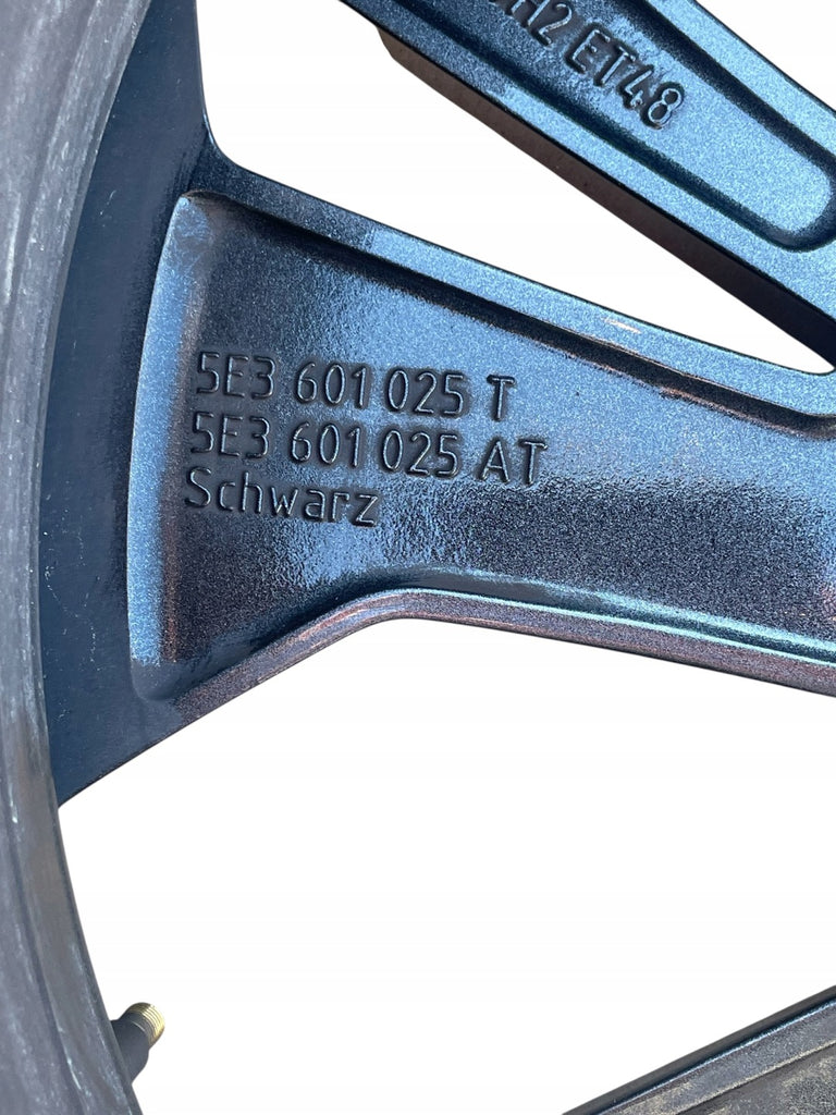 1x Alufelge 19 Zoll 7.5" 5x112 48ET Glanz Graphit 5E3601025T Skoda I Rim Wheel FEL6343900406bl