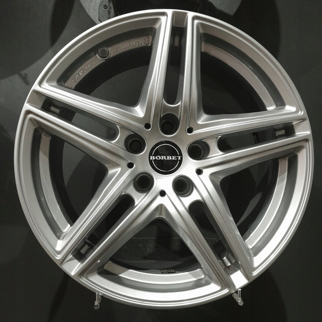 4x Alufelge 17 Zoll 7.5" 5x112 27ET Glanz Silber KBA51525 BMW 3 G21 G20 FEL5604937746aq