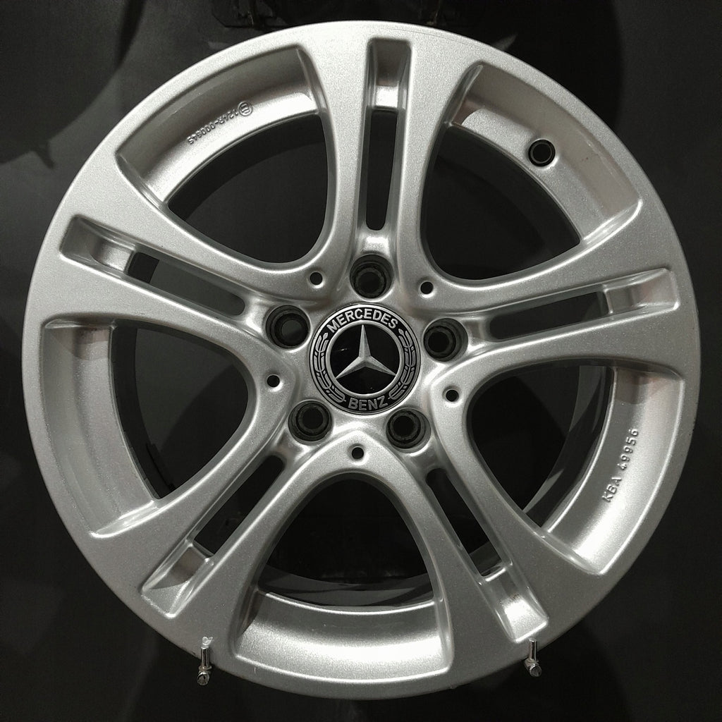 4x Alufelge 16 Zoll 6.5" 5x112 38ET Glanz Silber Mercedes-Benz W177 Rim Wheel FEL4610183029yp