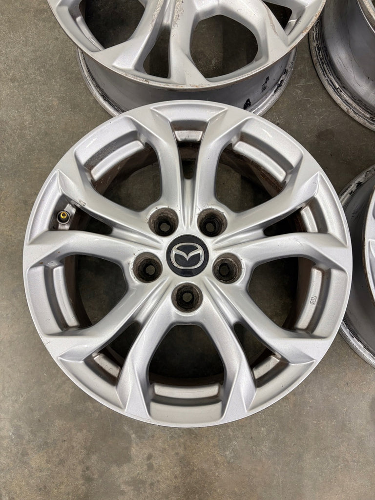4x Alufelge 16 Zoll 6.5" 5x114.3 50ET Matt Silber 9965F36560 Mazda Cx-3 FEL2207914388dc