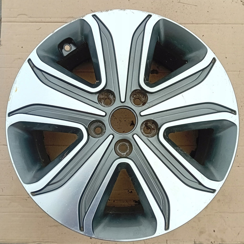 1x Alufelge 17 Zoll 7.0" 5x114.3 50ET Glanz Schwarz 52910-A8210 Kia Optima