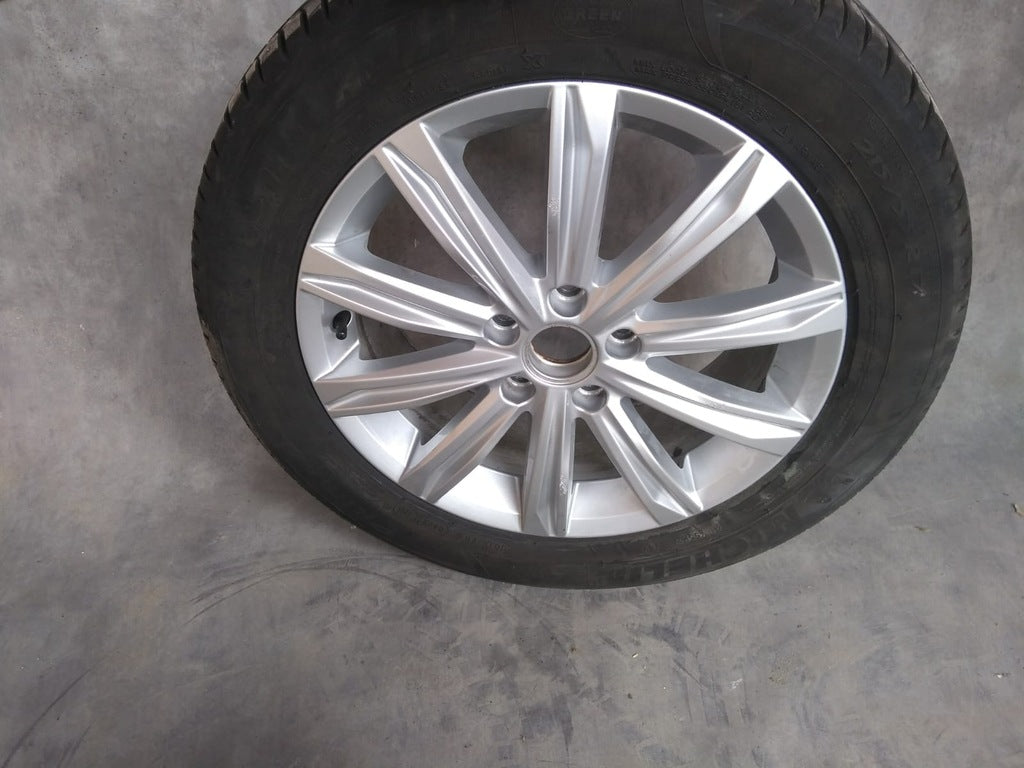 1x Alufelge 17 Zoll 6.5" 5x112 33ET Glanz Silber 5N0601025D VW Tiguan Rim Wheel FEL8829902819ar