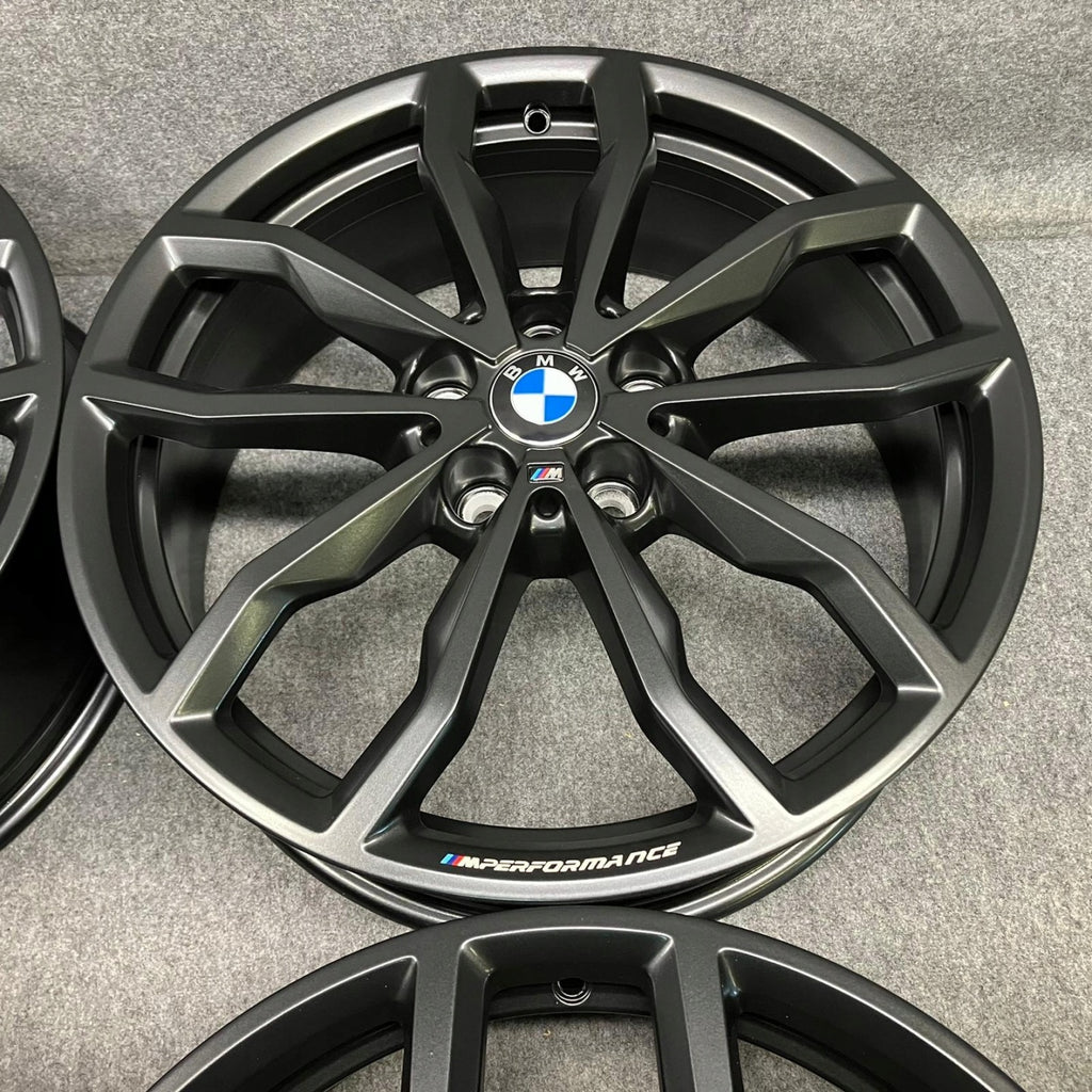 4x Alufelge 18 Zoll 6.5" 5x112 41ET Glanz Grau 6877550 BMW F39 X1 F48 Rim Wheel FEL2860301972ml