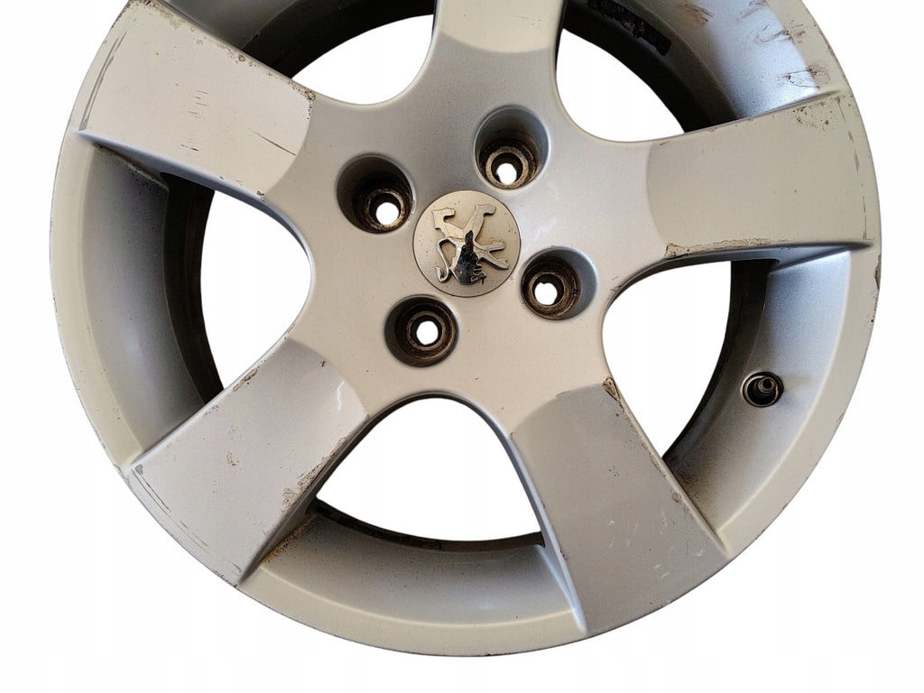 1x Alufelge 16 Zoll 6.0" 4x108 27ET Glanz Silber 9686100080 Peugeot 207 FEL3085291234pz