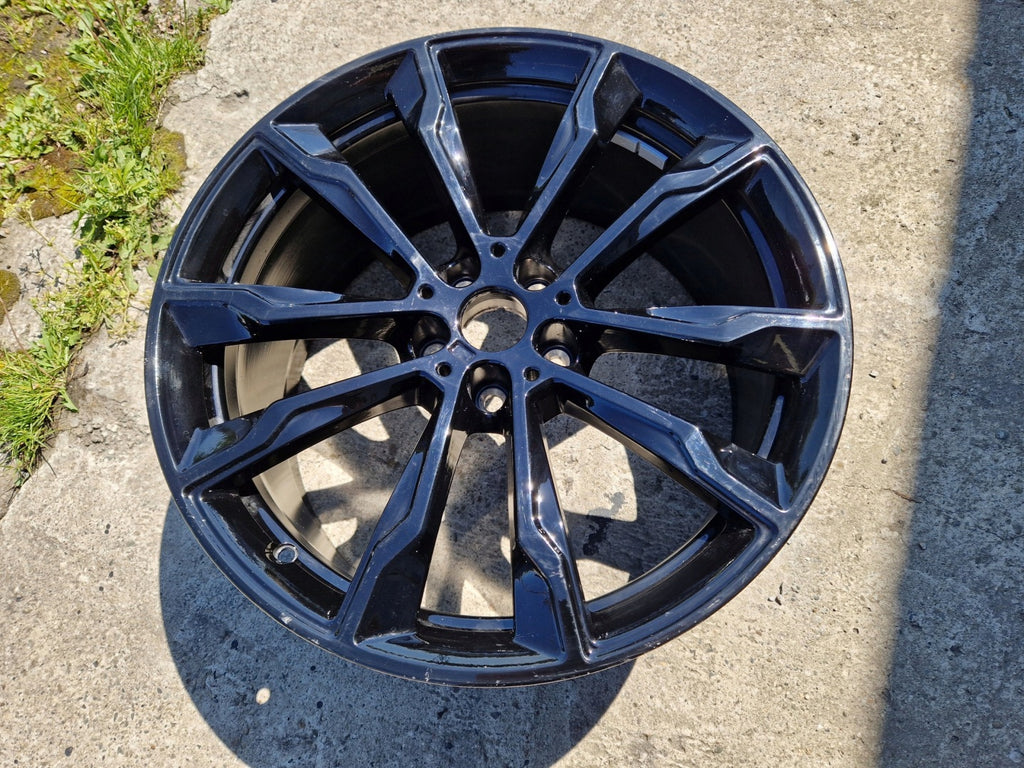1x Alufelge 20 Zoll 9.5" 5x112 43ET Glanz Schwarz 7916266 BMW G01 G02 Rim Wheel FEL7514578270gu