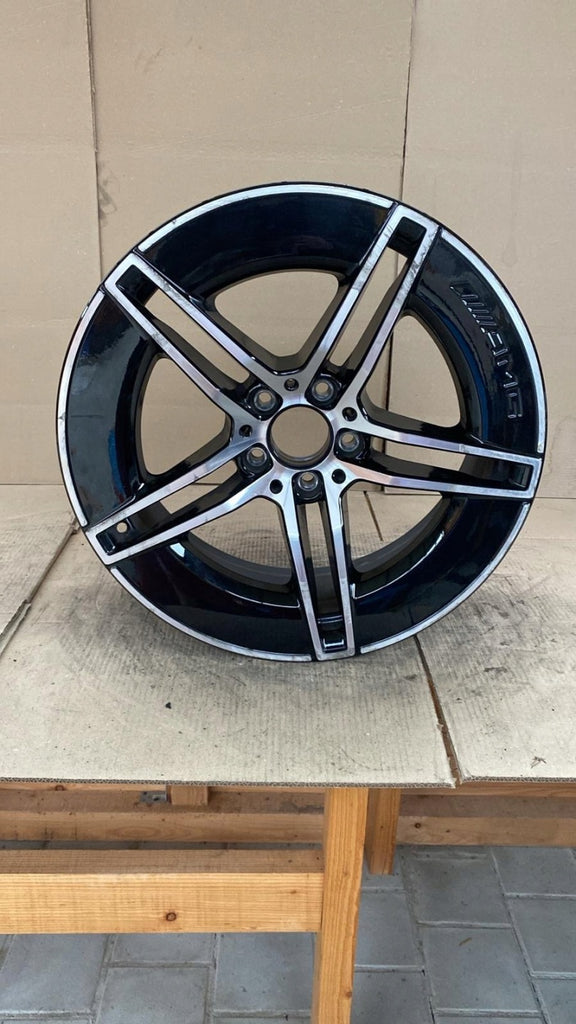 1x Alufelge 19 Zoll 8.5" 5x112 Glanz Schwarz A2144010300 Mercedes-Benz Rim Wheel FEL1134822254jg