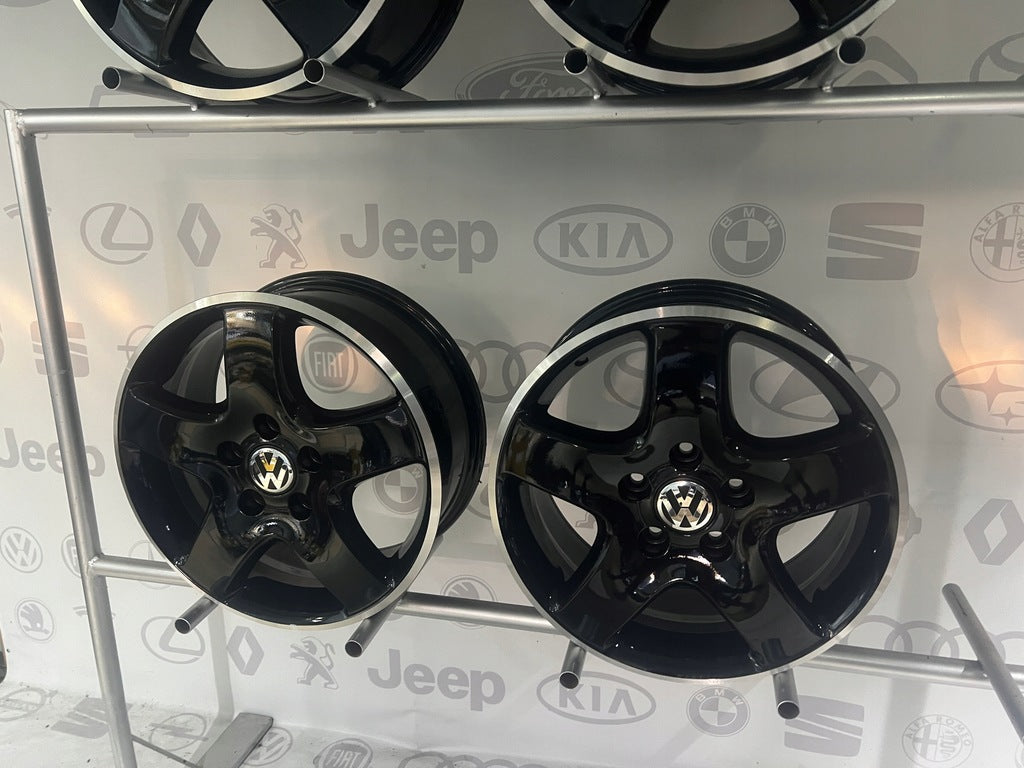 4x Alufelge 17 Zoll 7.0" 5x120 55ET Glanz Schwarz 7H0601025C VW Caravelle FEL4251576372dz