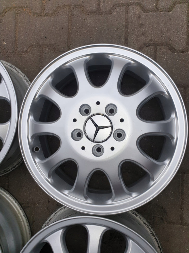 4x Alufelge 16 Zoll 5.5" 5x112 54ET Glanz Silber A1634011602 Mercedes-Benz FEL1256350720ep