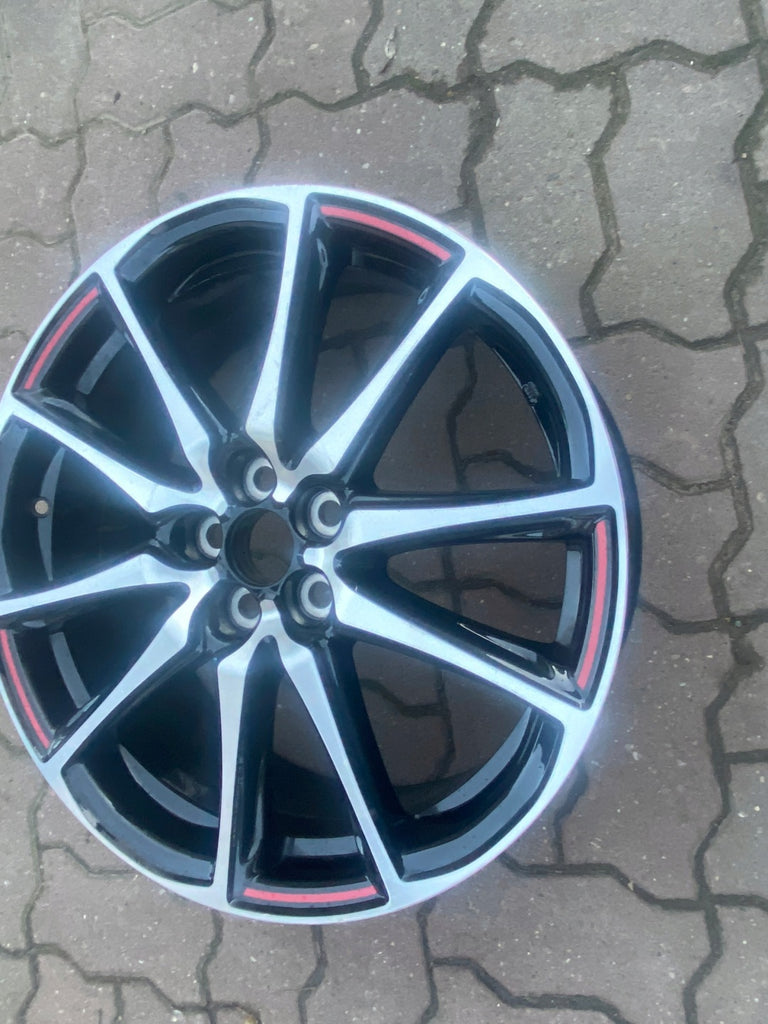 1x Alufelge 18 Zoll 7.0" 5x100 51ET Glanz Schwarz 426110DM90 Toyota Yaris FEL9027573557jp