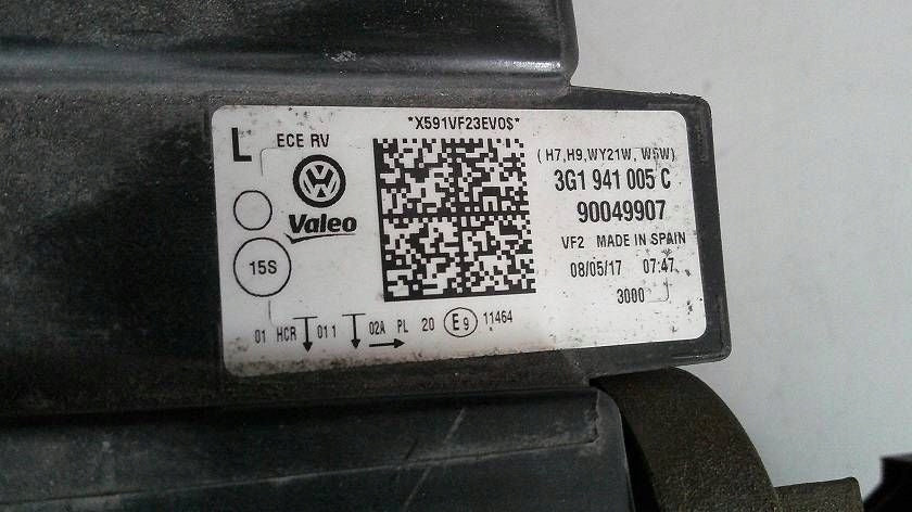 Frontscheinwerfer VW Passat B8 3G1941005C Links Scheinwerfer Headlight SCH6139234581vy