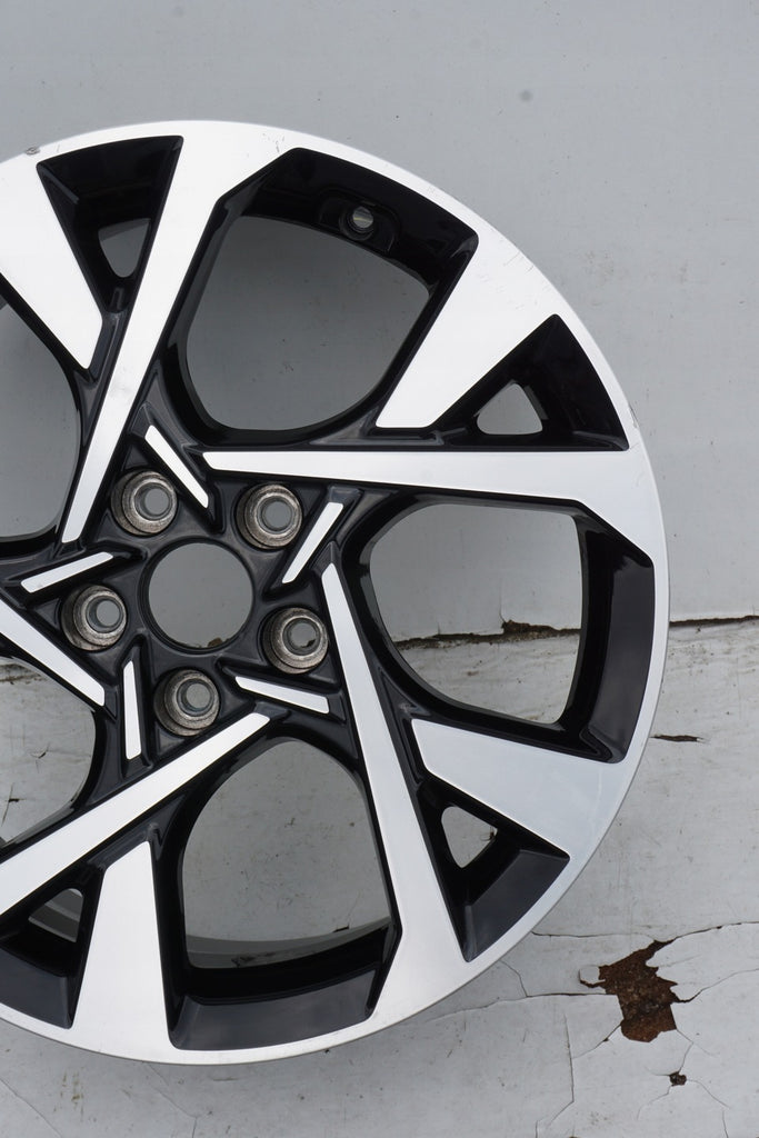 1x Alufelge 18 Zoll 7.5" 5x114.3 52ET Glanz Schwarz 52910-J9800 Hyundai Kona