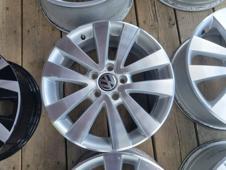 4x Alufelge 17 Zoll 7.0" 5x112 54ET Glanz Silber 5K0601025R VW Golf Vi Rim Wheel FEL3933125735rb