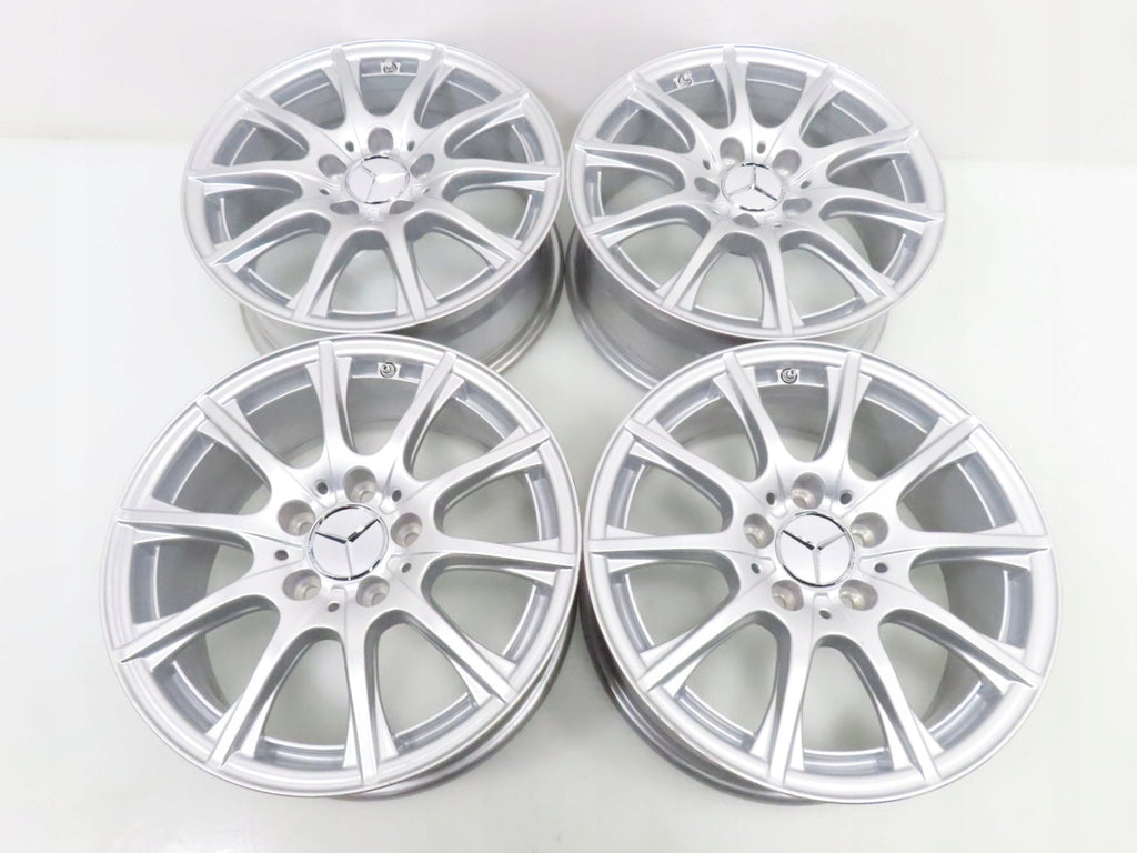 4x Alufelge 16 Zoll 6.5" 5x112 38ET Silber A2054012400 Mercedes-Benz A205 FEL5822344527vq