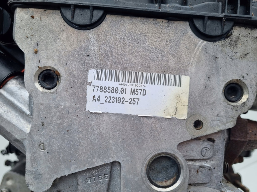 Motor BMW X5 E53 M57D30 3.0 184PS 135kW 191TKm 1999 Diesel Engine Unkomplett