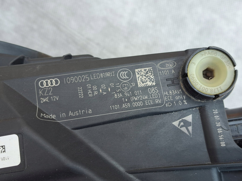 Frontscheinwerfer Audi Q3 83A941011 Full LED Links Scheinwerfer Headlight SCH8529880914oh