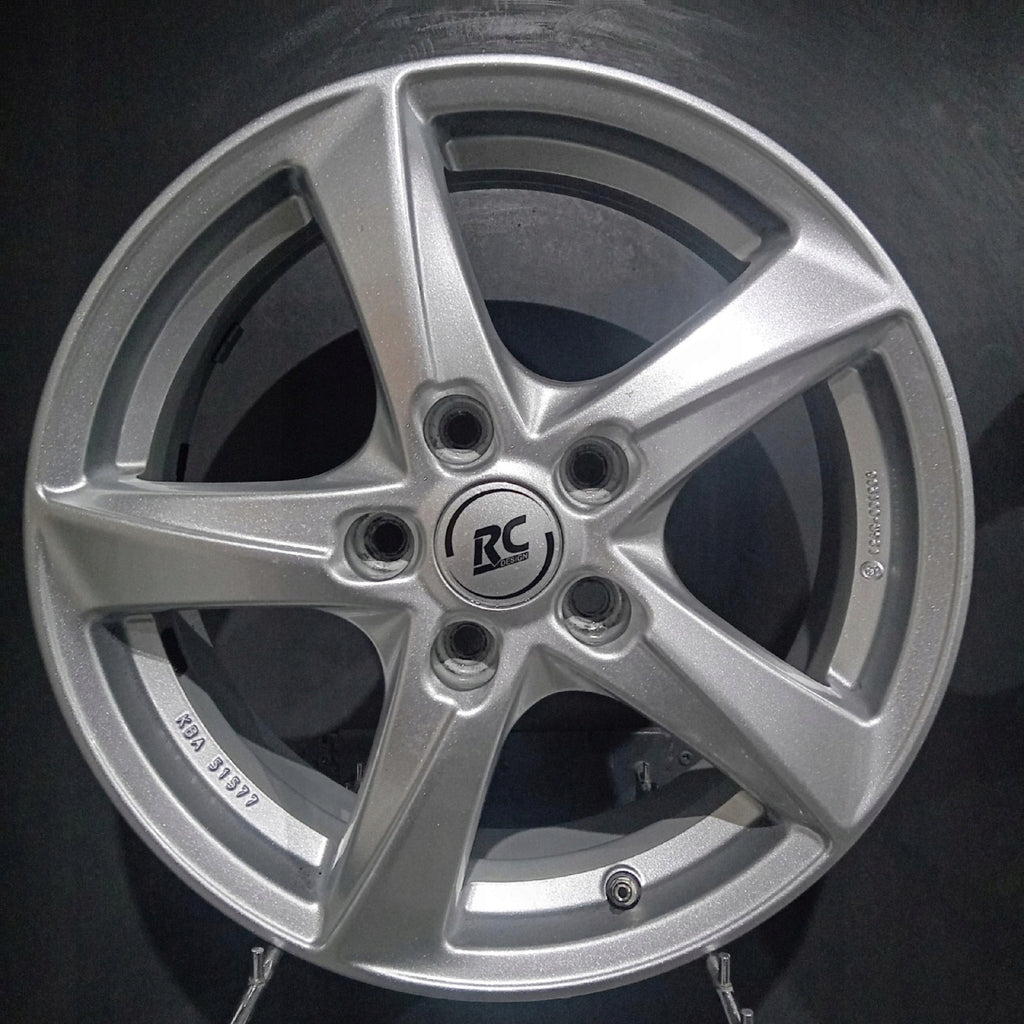 4x Alufelge 16 Zoll 6.0" 5x112 43ET Glanz Silber KBA51577 Audi Rim Wheel FEL8481830476ow