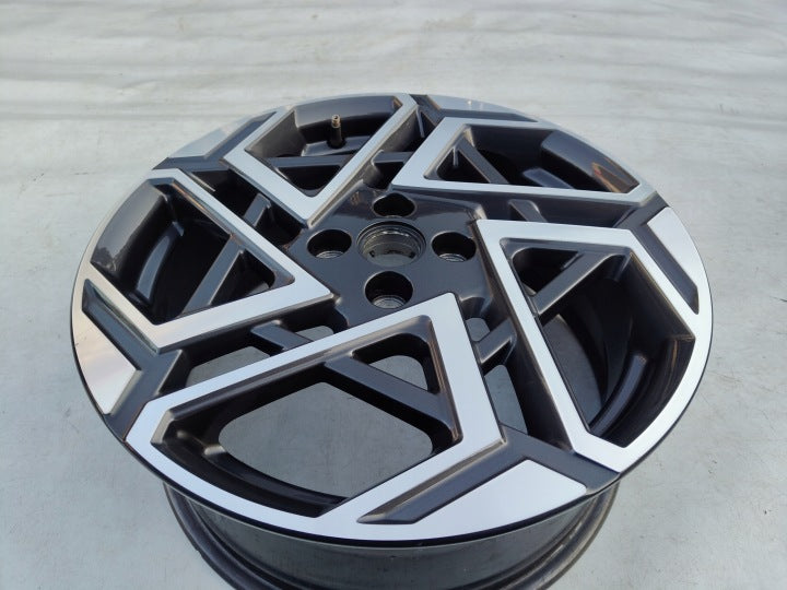 1x Alufelge 17 Zoll 7.0" 4x100 54ET Glanz Graphit 52910-Q0530 Hyundai I20 Mg FEL4241917033fo