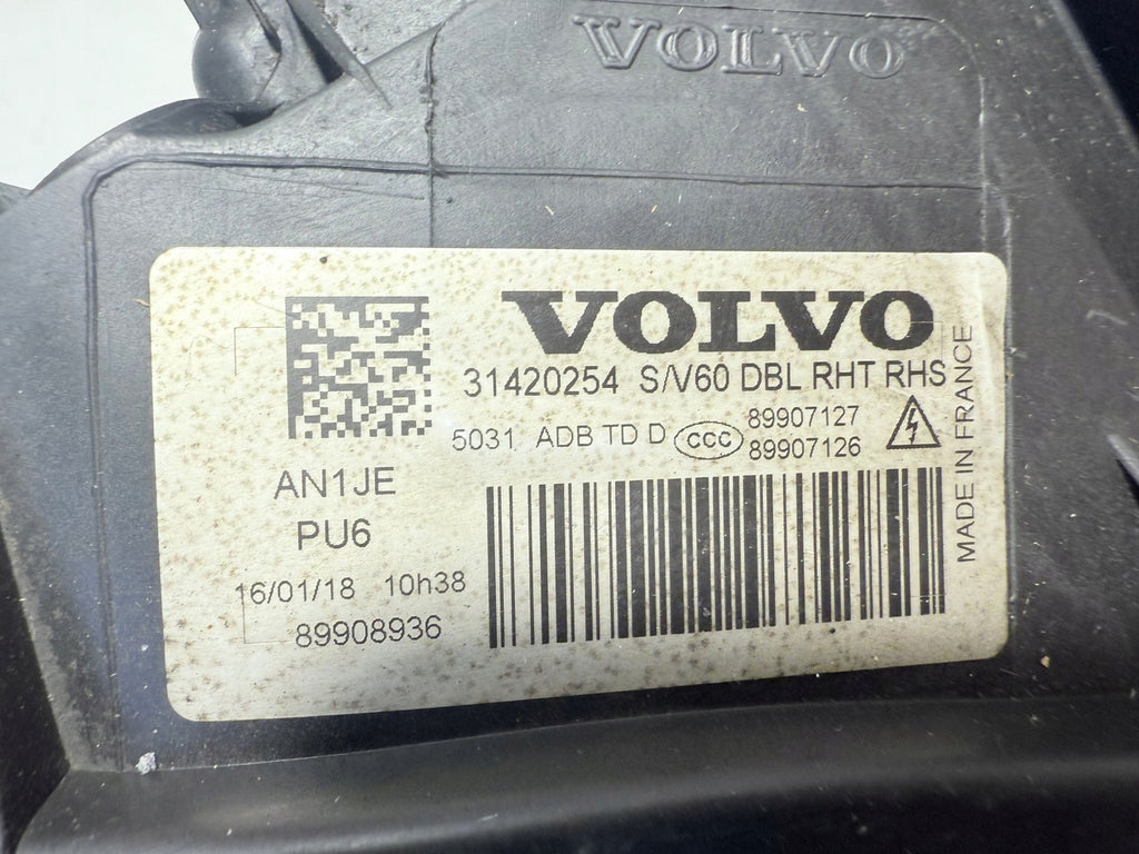 Frontscheinwerfer Volvo V60 S60 31420254 Rechts Scheinwerfer Headlight SCH1939799227ut