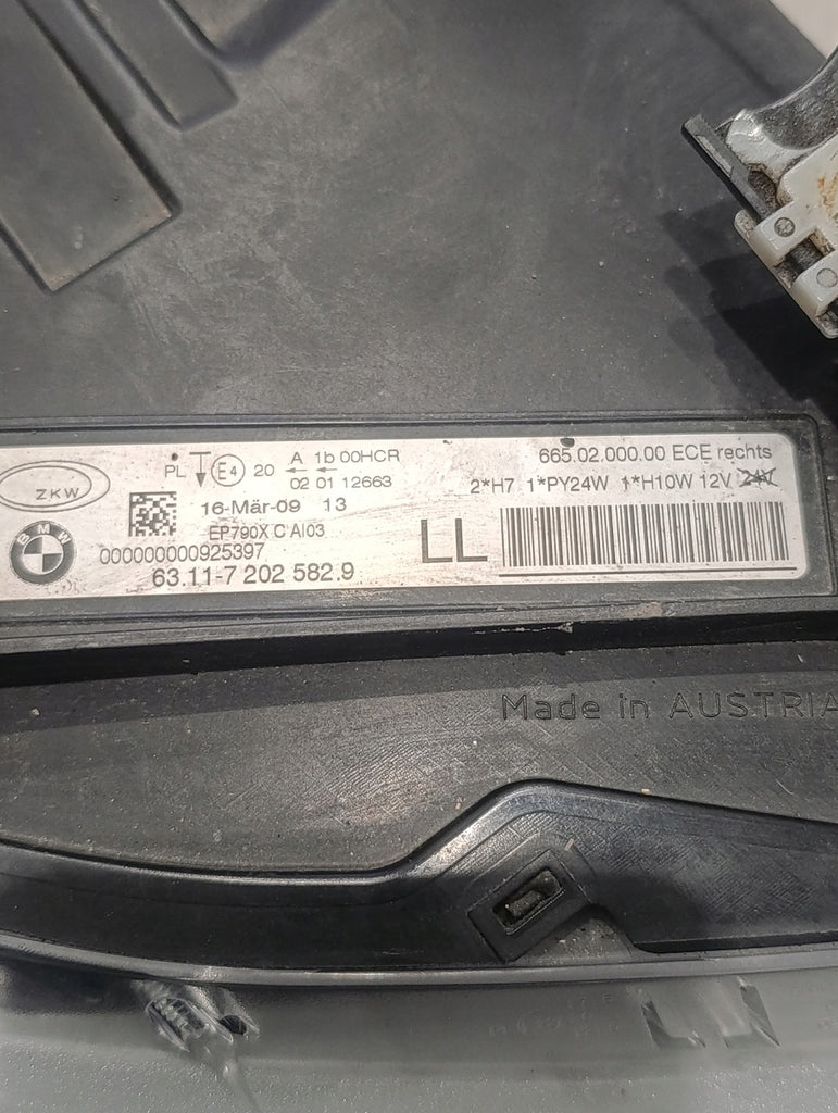 Frontscheinwerfer BMW E91 E90 72025829 Rechts Scheinwerfer Headlight SCH9393421177in