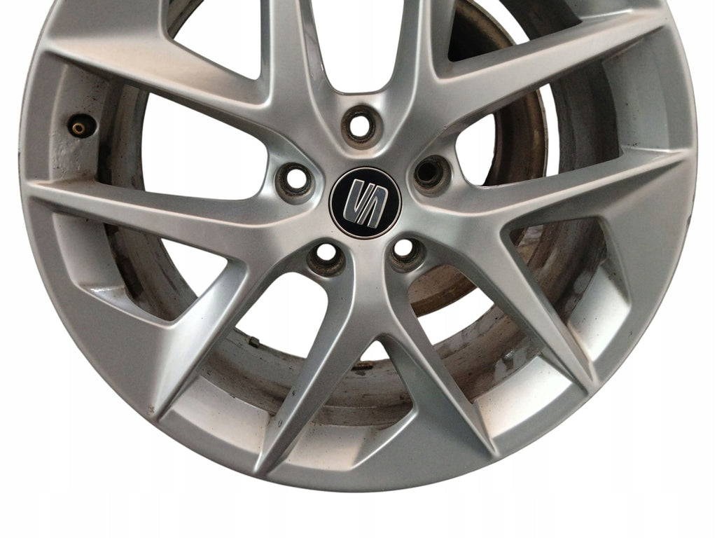 1x Alufelge 18 Zoll 7.5" 5x112 51ET Glanz Schwarz 5F0601025F Seat Leon Rim Wheel FEL6304675766qu