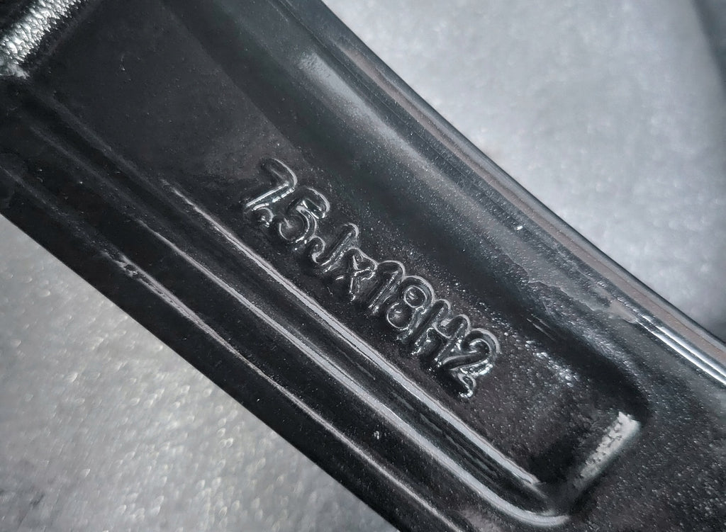 1x Alufelge 18 Zoll 7.5" 5x112 30ET Glanz Graphit KBA53998 Audi Mg Rim Wheel