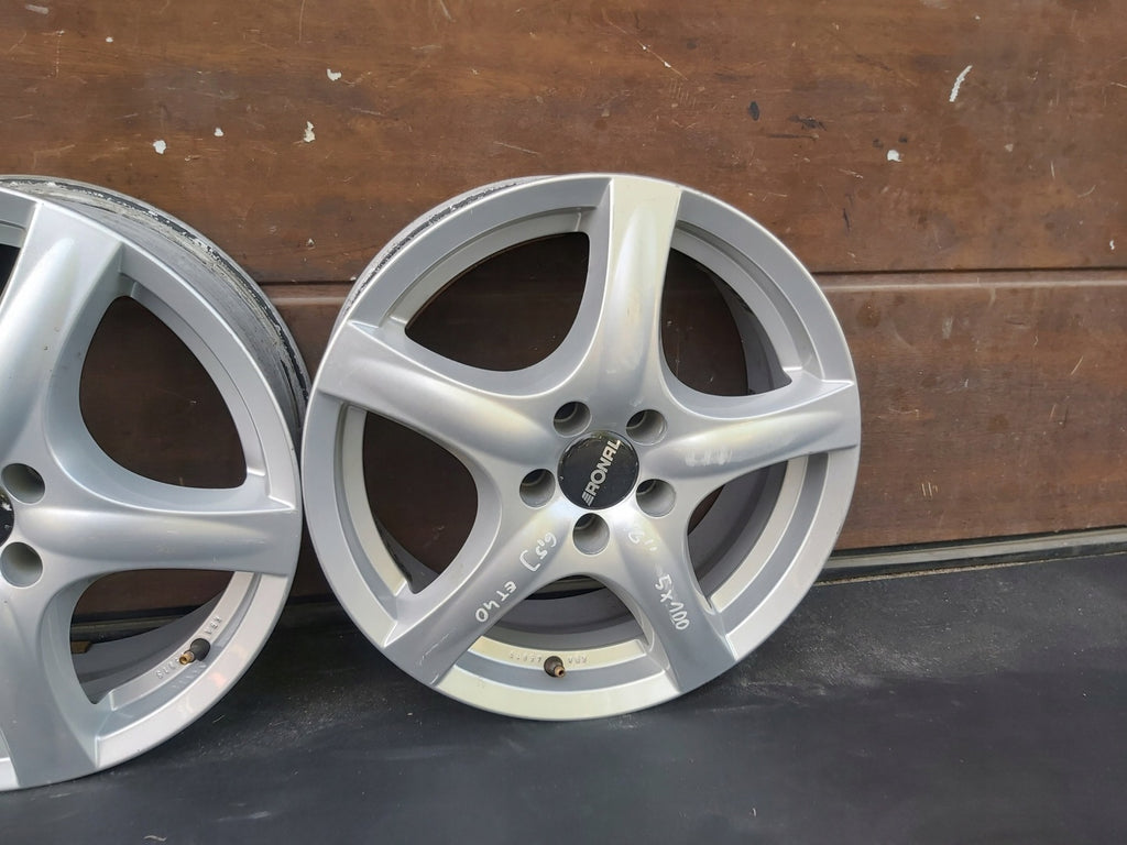 4x Alufelge 16 Zoll 6.5" 5x100 Seat Leon Golf I Rim Wheel FEL7966125979sr