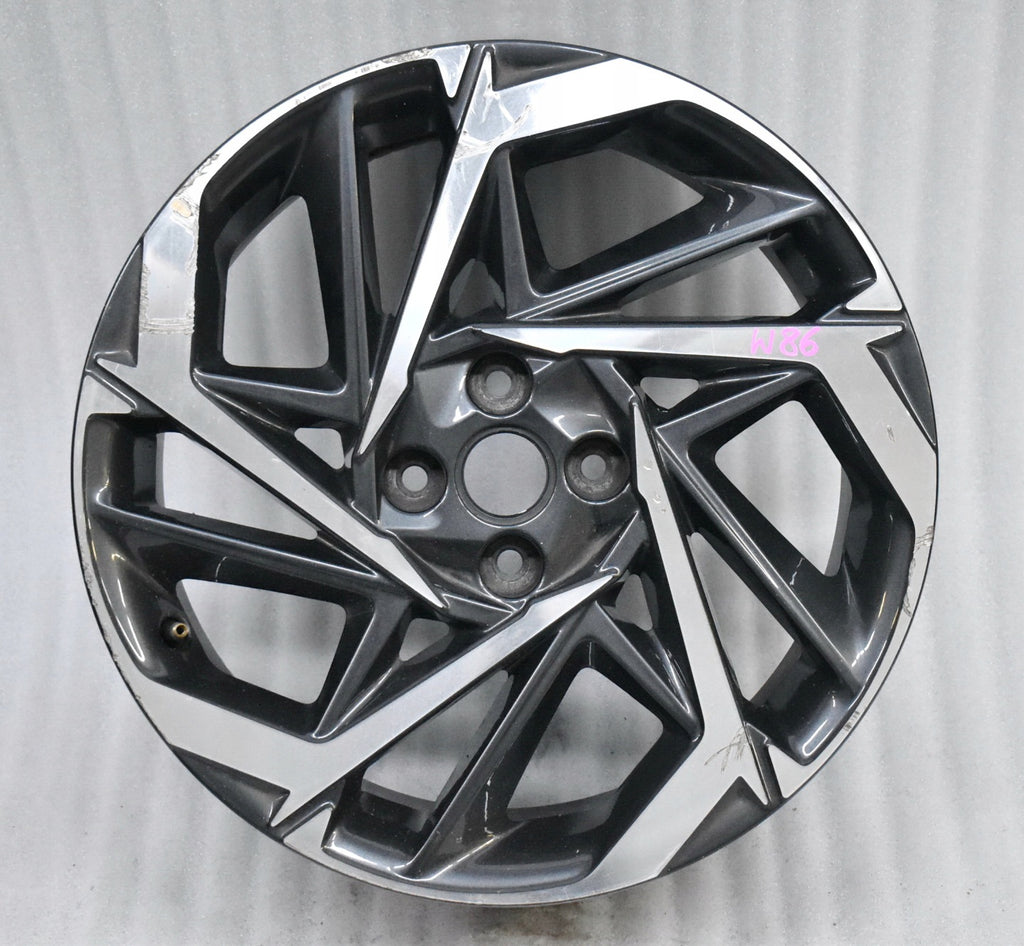 1x Alufelge 17 Zoll 7.0" 4x100 54ET Glanz Graphit 52910-Q0300 Hyundai I20 III Mg FEL8985178290kz