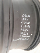 Load image into Gallery viewer, 1x Alufelge 16 Zoll 6.5" 4x100 45ET Glanz Schwarz 403009410R Renault Rim Wheel FEL7000240225rj